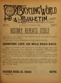 The Bicycling World, Vol 18, No 4 cover