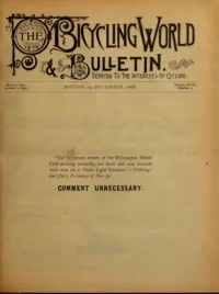 The Bicycling World, Vol 18, No 7 cover