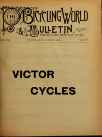 The Bicycling World, Vol 18, No 8 cover