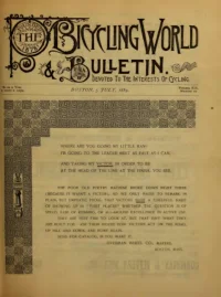 The Bicycling World, Vol 19, No 10 cover