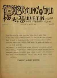 The Bicycling World, Vol 19, No 12 cover