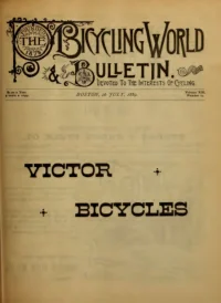 The Bicycling World, Vol 19, No 13 cover