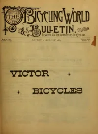 The Bicycling World, Vol 19, No 14 cover