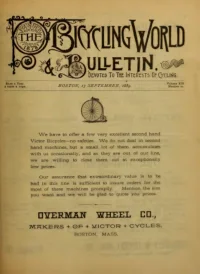 The Bicycling World, Vol 19, No 20 cover