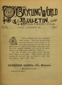 The Bicycling World, Vol 19, No 21 cover