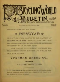 The Bicycling World, Vol 19, No 24 cover
