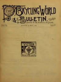 The Bicycling World, Vol 19, No 3 cover