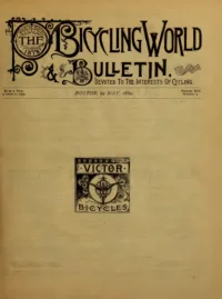 The Bicycling World, Vol 19, No 4 cover