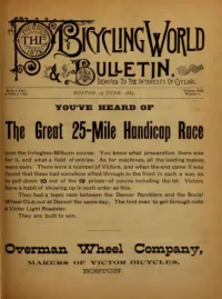 The Bicycling World, Vol 19, No 7 cover