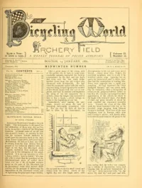 The Bicycling World, Vol 2, No 10 cover