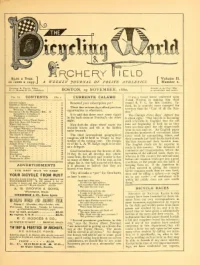 The Bicycling World, Vol 2, No 2 cover