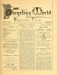 The Bicycling World, Vol 2, No 20 cover