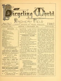 The Bicycling World, Vol 2, No 5 cover