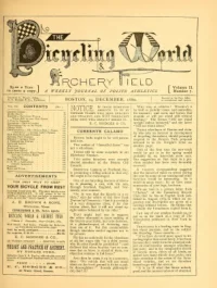 The Bicycling World, Vol 2, No 7 cover