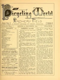 The Bicycling World, Vol 2, No 8 cover