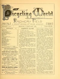 The Bicycling World, Vol 2, No 9 cover