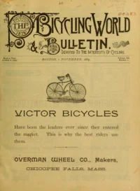 The Bicycling World, Vol 20, No 1 cover