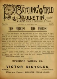 The Bicycling World, Vol 20, No 14 cover