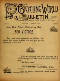 The Bicycling World, Vol 20, No 20 cover