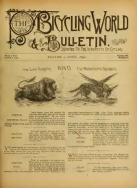 The Bicycling World, Vol 20, No 23 cover