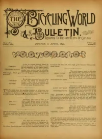 The Bicycling World, Vol 20, No 24 cover