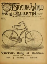The Bicycling World, Vol 20, No 25 cover