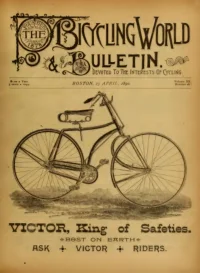 The Bicycling World, Vol 20, No 26 cover