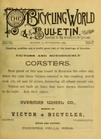The Bicycling World, Vol 20, No 5 cover