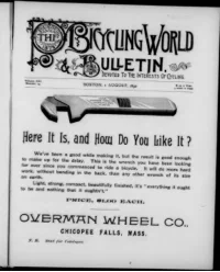 The Bicycling World, Vol 21, No 14 cover