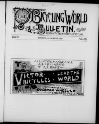 The Bicycling World, Vol 21, No 16 cover