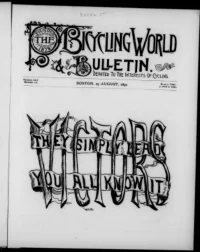 The Bicycling World, Vol 21, No 18 cover