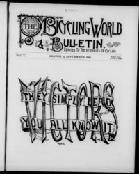The Bicycling World, Vol 21, No 21 cover