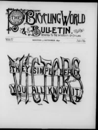 The Bicycling World, Vol 21, No 23 cover