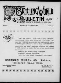The Bicycling World, Vol 21, No 24 cover