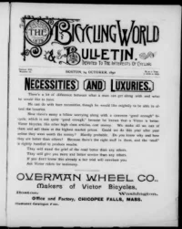 The Bicycling World, Vol 21, No 26 cover