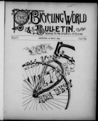 The Bicycling World, Vol 21, No 3 cover