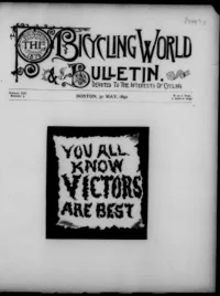 The Bicycling World, Vol 21, No 5 cover