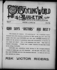 The Bicycling World, Vol 21, No 7 cover