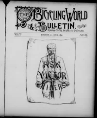 The Bicycling World, Vol 21, No 8 cover