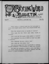 The Bicycling World, Vol 22, No 13 cover