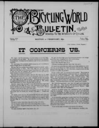 The Bicycling World, Vol 22, No 17 cover