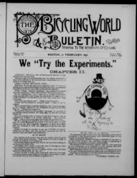 The Bicycling World, Vol 22, No 18 cover