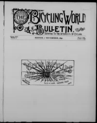 The Bicycling World, Vol 22, No 2 cover