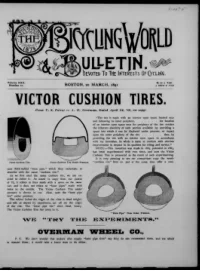 The Bicycling World, Vol 22, No 21 cover