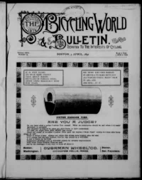 The Bicycling World, Vol 22, No 23 cover