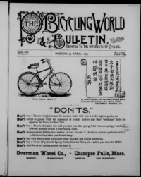 The Bicycling World, Vol 22, No 26 cover