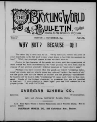 The Bicycling World, Vol 22, No 4 cover