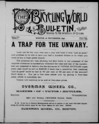 The Bicycling World, Vol 22, No 5 cover