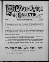 The Bicycling World, Vol 22, No 7 cover