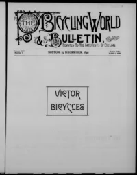 The Bicycling World, Vol 22, No 8 cover